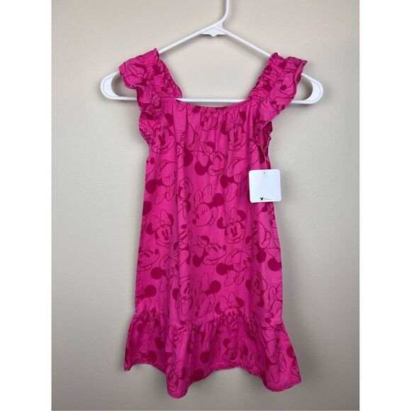 Disney Minnie Mouse Girls Dress 100% Cotton Size 6 NWT - Picture 2 of 5